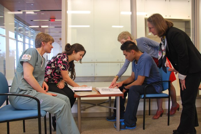 Students in Health Science Library